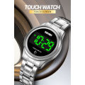 SKMEI 1737 Silver Stainless Steel Digital Watch For Women - Silver. 