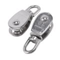 SRIWEN Crane Pulley Block M15 Lifting Crane Swivel Hook Single Pulley Block Hanging Wire Towing Wheel 20Pcs. 