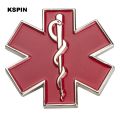 Colorful Star of Life Nursing Ambulance Lapel Pin Badge Pin EMT EMS Blue Enamel Pins Brooch Badges XY0573. 