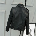 Korean Version of Slim PU Leather Jacket Women's New Motorcycle Leather Short Coat. 