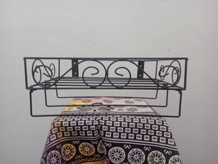 "Black%20Iron%20Wall-Mounted%20Quran%20and%20Prayer%20Mat%20Holder%20%E2%80%93%20Durable%20Square%20Rack,%2015x10x3.5%20Inch%20%E2%80%93%20Easy%20Installation,%20Modern%20Style"%20-%20Image%204