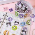 500Pcs/Roll Cartoon Cute Roll Stickers Sanrio Kulomi Melody Teacher Children Reward Stickers Gift. 