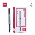 Deli EQ20020 Think Roller Pen Black | Smooth Writing | Pack of 12 Pcs.