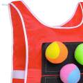 Dodgeball Game Set with Sticky Vest Toss Soft Toy Balls Toy Indoor and Outdoor. 