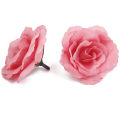 20pcs Artificial Rose Flower ad Corolla DIY Wedding Decoration Diameter of 65mm - Pink. 