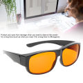 Limeng La Blue Light Blocking Glasses Amber‑Orange Lenses Eyeglasses for Computer Reading TV. 