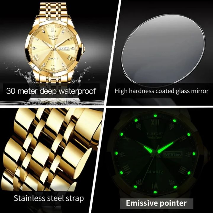 LIGE%20Ladies%20Wristwatch%20Luxury%20Waterproof%20Luminous%20Date%20Gold%20Watch%20For%20Women%20Dress%20Stainless%20Steel%20Quartz%20Women's%20Watches+Box%20-%20Image%203