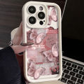 NIS Retro Pink Butterfly Phone Case for Xiaomi Redmi Note 13 12 11 Pro Plus 12S 11S 10S 10 9 9S 8 12C 13C Silicone Back Cover. 