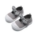 Baby toddler shoes for girls floral bow princess shoes Velcro soft sole breathable indoor shoes for kids canvas shoes. 