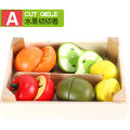 Kids Wooden Magnetic Cutting Fruit Toys Fruit Vegetable Cutting Watching Baby Cutting Cutting Joy Home Kitchen Toys. 