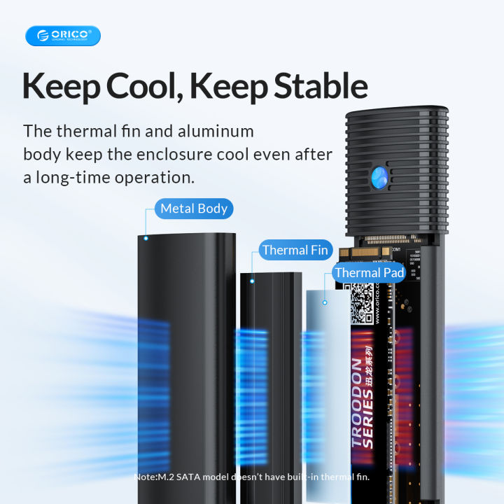 ORICO%20PWM2%20USB3.2%20Gen1%20Type-C%20M.2%20NGFF%20SATA%20SSD%20Enclosure%20-%20Image%204