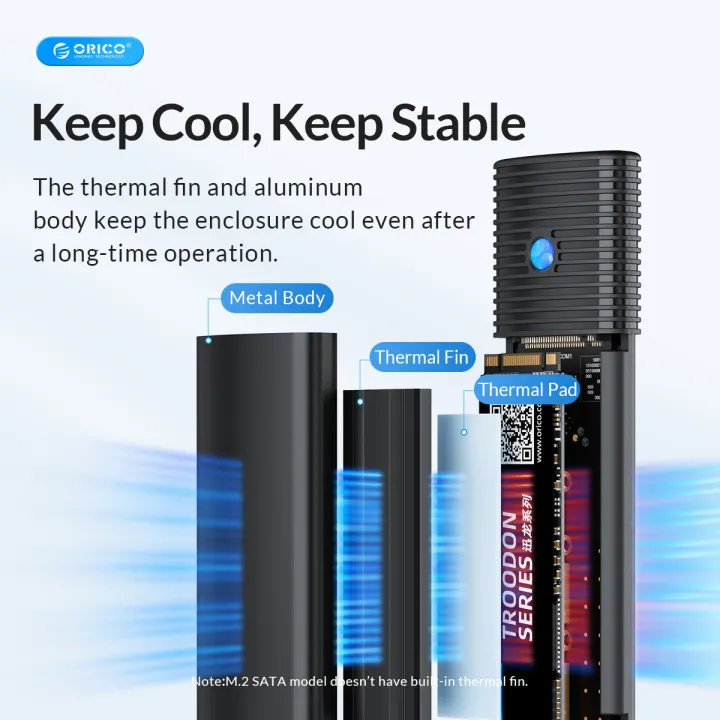 ORICO%20PWM2%20USB3.2%20Gen1%20Type-C%20M.2%20NGFF%20SATA%20SSD%20Enclosure%20-%20Image%204