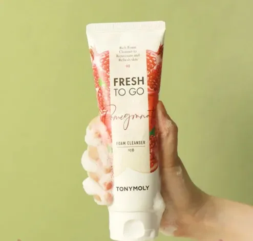 TONYMOLY%20Fresh%20To%20Go%20Pomegranate%20Foam%20Cleanser-%20170ml%20-%20Image%203