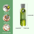 Bottle Cleaning Brush Dirt Removal Vacuum Cup Brush for Feeder (Multicolor). 