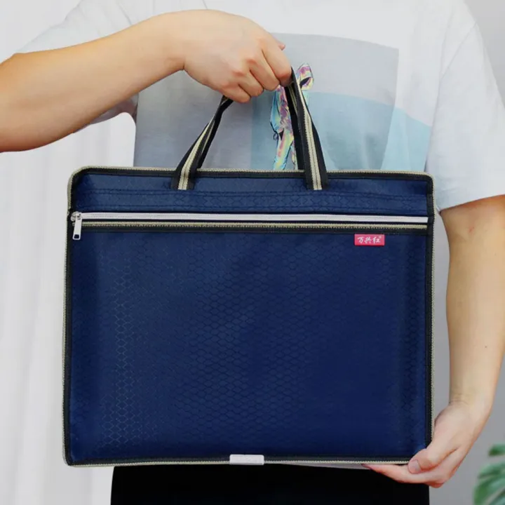 Waterproof%20Briefcase%20Canvas%20Portable%20A4%20Document%20Bags%20Men's%20Meeting%20File%20Organize%20Package%20Business%20Storage%20Handbags%20-%20Image%202