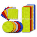 4 Pcs Helmet Reflective Sticker Car Safety Reflective Film Night Rear Warning Electric Motorcycle. 