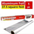 Aluminum Wrap Foil Paper 37.5 square feet/And 16 SQFT Heavy-Duty Aluminum Foil Roll 37.5 sq ft / 16 sq ft Multi-Purpose Kitchen Wrap.