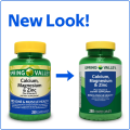 Spring Valley Calcium Magnesium & Zinc Plus Vitamin D3 250 Coated Caplets.