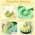 Non-Stick 2-Cavity Doughnut Baking Mold DIY Silicone Silicone Baking Pan Cake Mold Muffins. 