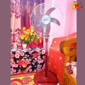 Defender Full Stand Solar Fan 16 Inch  5 Blade 16 Inches 12V DC Stand Fan Solar Fan / 12v DC FAN / 16 Inch DC Fan -1 PCS -Power Source: 12V Battery or Solar. 