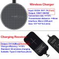 Wireless Charging for Samsung Galaxy A51 6.5'' Qi Wireless Charger+USB Type C Charging Adapter Receiver Gift Soft Case SM-A515F BQ. 