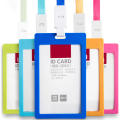 High Quality Card Holder Sleek Transparent Plastic Case Protective Without Lanyard Holder for Office Use Business Travel Id Card Holder Student Card Holder Gift Option. 