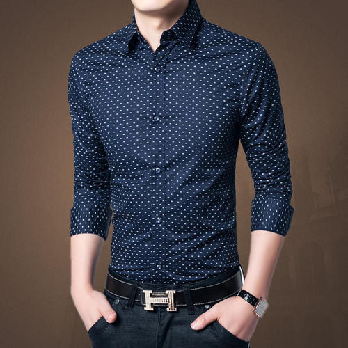 Best quality Men's full sleeve Print Cotton Formal Shirt