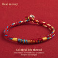 Handmade Tibetan Bracelet Colorful Thread Good Lucky Charm Rope Bracelet Bangles For Women Men Knots Red Thread Bracelets Mzea. 