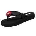 Women Summer Bohemian Clip Toe Flip Flops Non-slip Wedges Slippers Beach Shoes Fashion Beach Sandals Female Casual Slippers.
