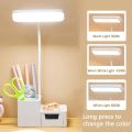 LED Table Desk Lamps Eye Protection Reading Night Light Pen Holder Reading Lamp Storage Drawer Table Lamp. 