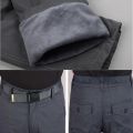 Winter Thick Pants Men Double Layer Fleece mere Overalls High Quality Men's  Trousers Warm  Cargo Pants. 