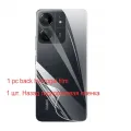 3in1 Combo Pack For Xiaomi Redmi 13C/13C 5G/13R/Poco C65 [OG Tempered Glass+Back Hydrogel Poly+Camera Lens Film]. 