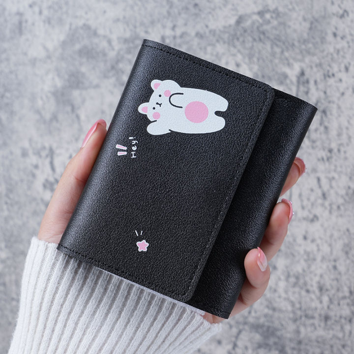 Beautiful%20Women's%20Short%20Cute%20Three%20Fold%20Card%20Holder%20Girl%20ID%20Bag%20Card%20Holder%20Coin%20Wallet%20-%20Image%204