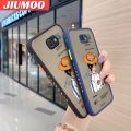 JIUMOO For Samsung J5 2015 Samsung J5008 Samsung J5009 Case With Fashion Portgas·D· Ace Side Edge Square Silicone Frosted Transparent Hard Casing New Design soft Cases Full Back Cover Camera Phone Case Shockproof Protection Case. 