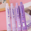 4pcs/lot Creative Sponge Grip Press Gel Pen Cute 0.5mm Black Ink Neutral Pens For Writing Office School Supplies.