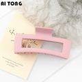 Hair Volume Large Frosted Grip Square Clip Simple Elegant Hair Clip Big Head Updo Shark Clip Hair Accessories Ornament. 