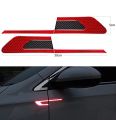 2Pcs Car Reflective Safety Warning Bumper Reflective Strips Anti-Collision Car Stickers. 