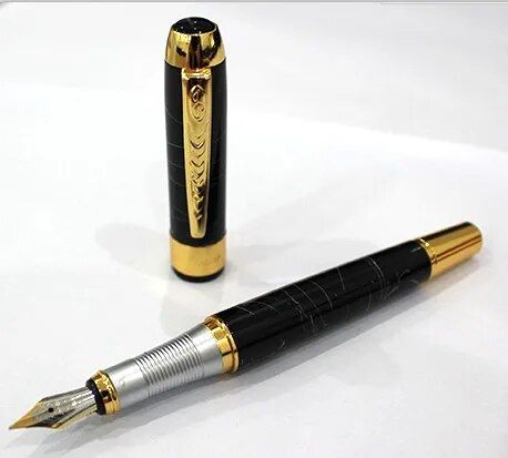 【Hey my home】selling Silver Pen Nib Trim Removable Ink