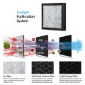 Portable Air Purifier Cleaner Sterilizer Desktop Negative Ion Generator Formaldehyde Mold Odor Dust Smoke Pollen Remover for Home Office Hotel AC110V~240V. 