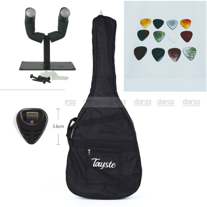 acoustic guitar waterproof gig bag+1 wall hanger+1 pick holder+12 ...