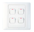 Super Star Lotus 10A 4 Gang Electrical Wall Switch Four 4Gang. 