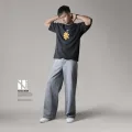 Baggy Fit Gray Denim Jeans for Men - Trendy & Comfortable | Made in Bangladesh. 