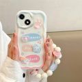 Korean 3D Bear Hang Phone Chain Lanyard Clear Soft Case For iPhone 15 14 Pro Max 11 13 12 Mini XR 6 8 7 Plus X XS SE Cute Cover. 