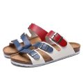 Gladiator Sandals Men Flats Summer Rome Shoes Man Leather Casual Big Size Mens Sandals Comfortable Outdoor Male Cork Shoes 2021.