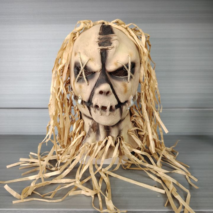 Halloween Sack Bag Scarecrow Mask Haunted House Secret Room Script Kill NPC Party Dress Up Milk