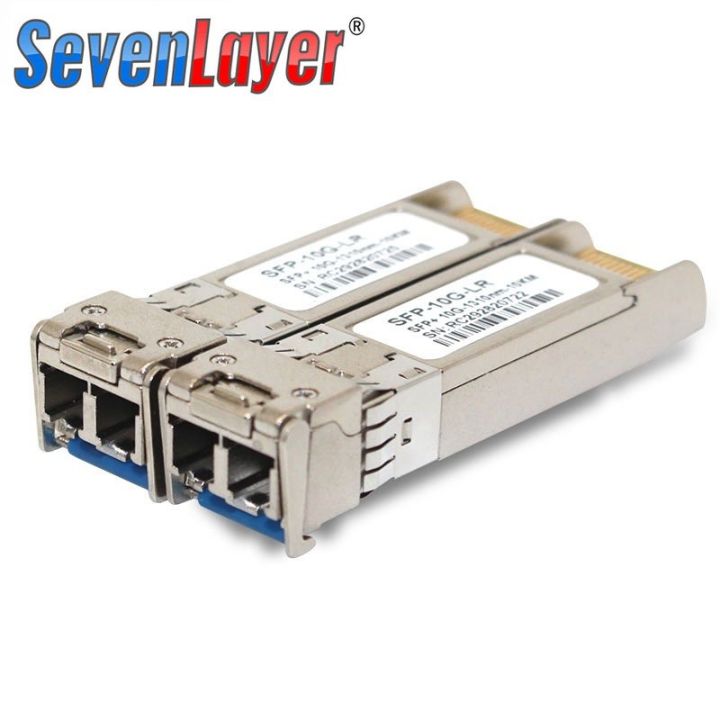 Computer Ethernet Connector 10G SFP+ Duplex LC SFP Module Single Mode 2~80km Optical Fiber 1310nm