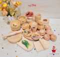 Wooden Kids Kitchen Play Set | Safe & Non-Toxic Wooden Cooking Toy for Kids’ Pretend Play. 