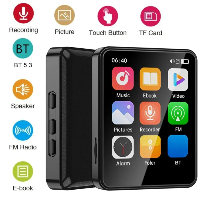 Portable%20MP3%20Player%202.4Inch%20HD%20Full%20Touch%20Screen%20MP3%20Music%20Player%20With%2016/32/64GB%20Card%20Bluetooth-Compatible5.3%20MP3%20Video%20Players%20-%20Image%206
