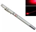 Laser pen MULTI FUNCTION 4 in 1 Red Lase.r Pointer LED Light Lamp Ball Pen Torch Telescopic Pointer to Teach Silver.