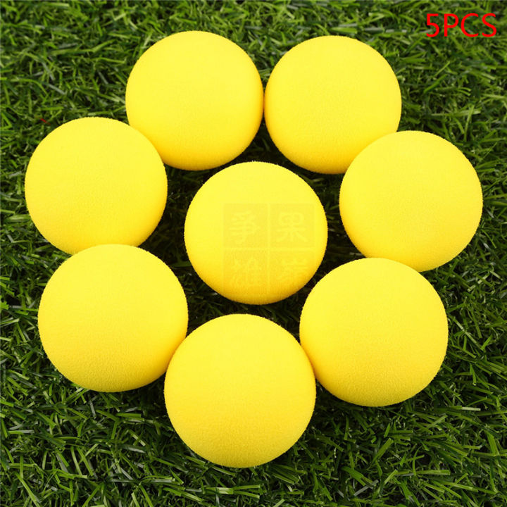 lizhijie 【FAR】 5PCS EVA sponge ball soft ball foam ball golf indoor swing practice color ball